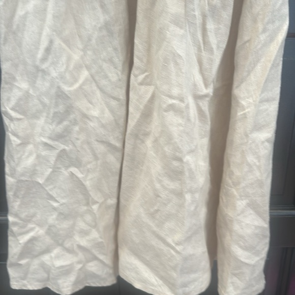 Ralph Lauren Beige Tie-Front Midi Dress - Picture 7 of 12